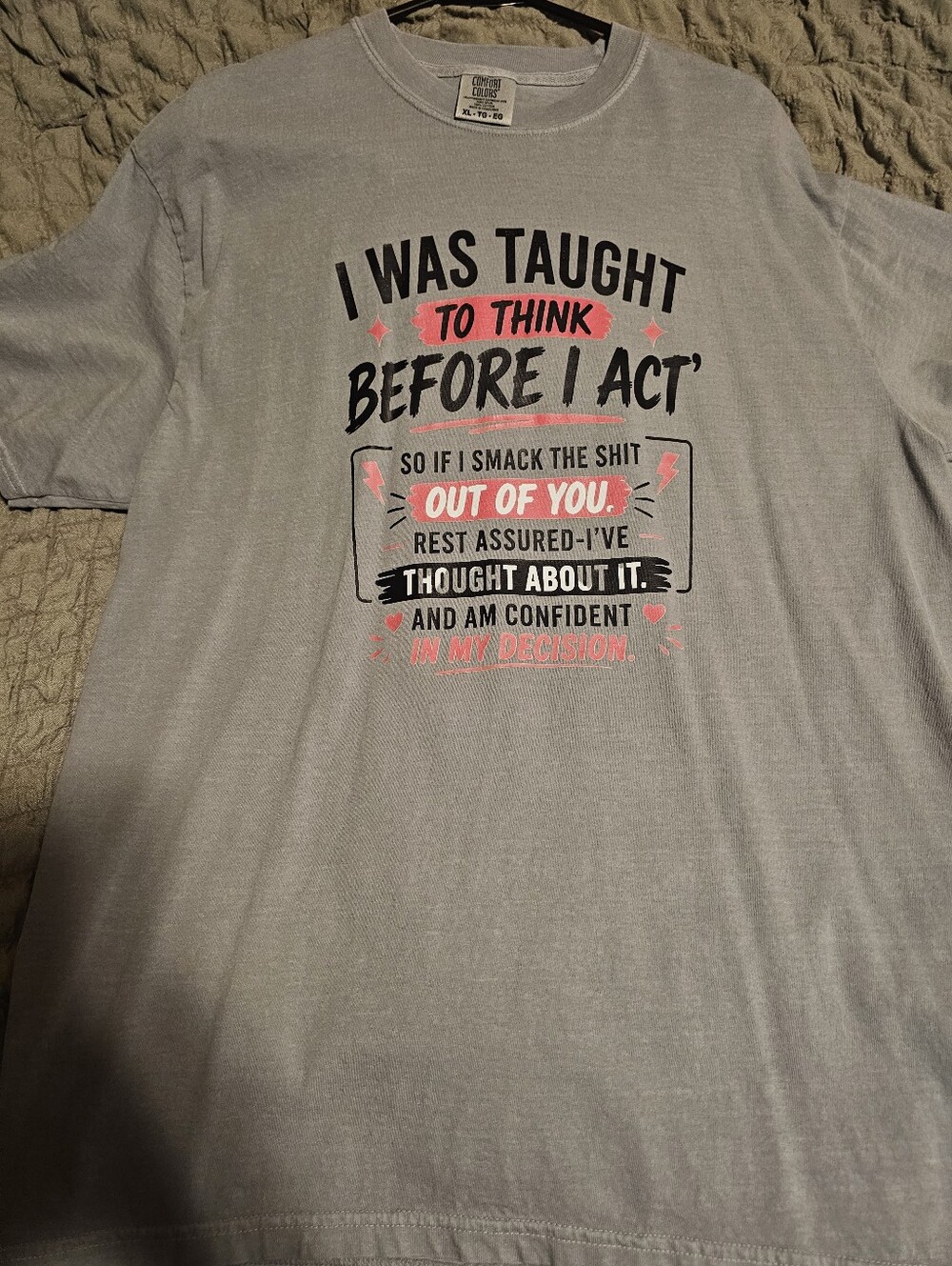 Comfort Colors Size Xl Tshirt